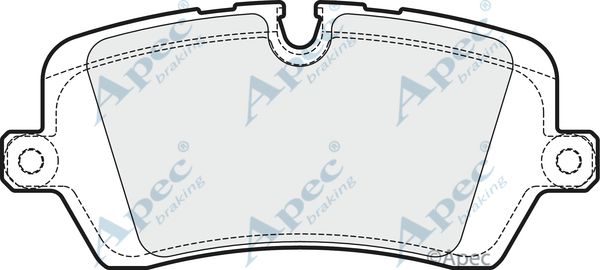 APEC BRAKING stabdžių trinkelių rinkinys, diskinis stabdys PAD1946